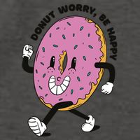 Donut Worry Be Happy Positive Vector Backpack