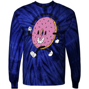 Donut Worry Be Happy Positive Tie-Dye Long Sleeve Shirt