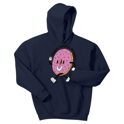 Donut Worry Be Happy Positive Kids Hoodie