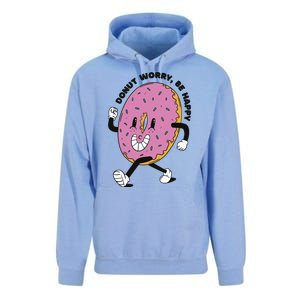 Donut Worry Be Happy Positive Unisex Surf Hoodie