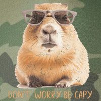 Dont Worry Be Capy Capybara Legacy Tie Dye Trucker Hat