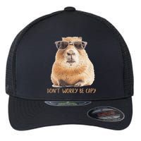 Dont Worry Be Capy Capybara Flexfit Unipanel Trucker Cap
