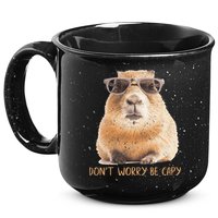 Dont Worry Be Capy Capybara 15oz Campfire Ceramic Mug