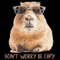 Dont Worry Be Capy Capybara Mousepad