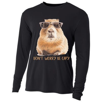 Dont Worry Be Capy Capybara Cooling Performance Long Sleeve Crew