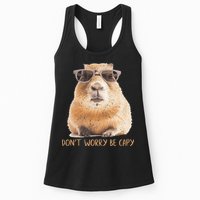 Dont Worry Be Capy Capybara Womens Tank Top