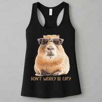 Dont Worry Be Capy Capybara Womens Tank Top