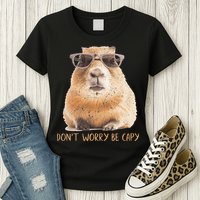 Dont Worry Be Capy Capybara Womens T-Shirt