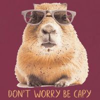 Dont Worry Be Capy Capybara 16oz Travel Tumbler
