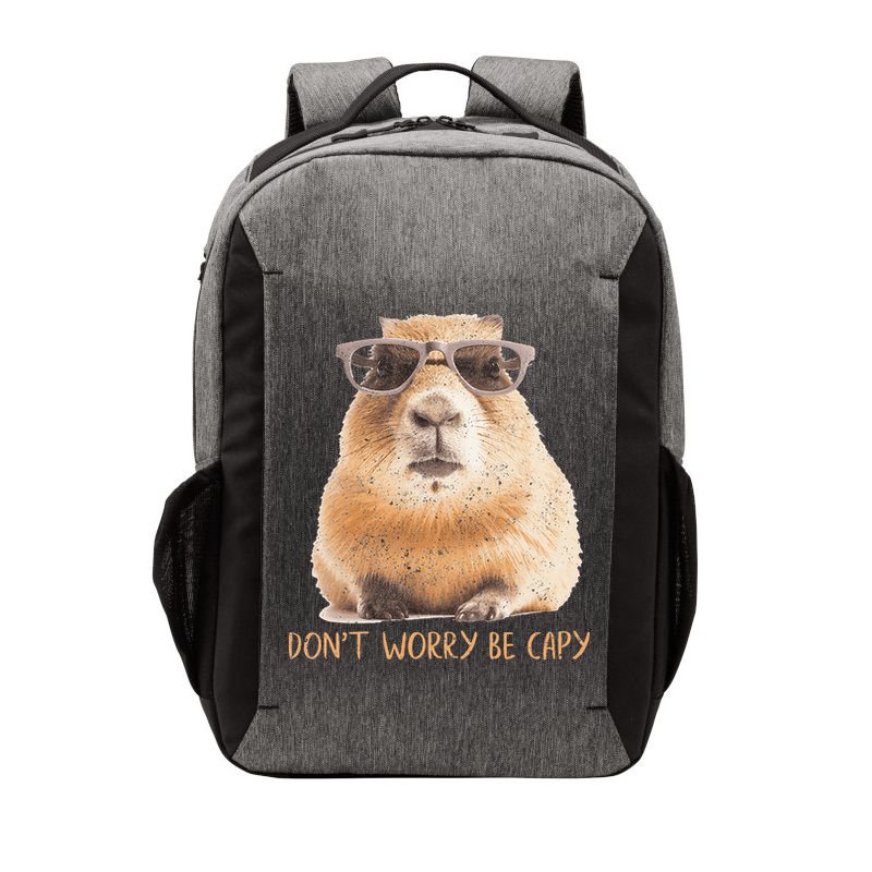Dont Worry Be Capy Capybara Vector Backpack