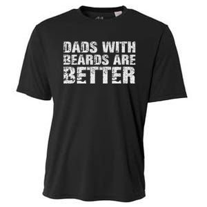 Dads With Beards Are Better Fun Bearded Papa Gift Father Day Cooling Performance Crew T-Shirt