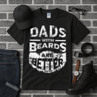 Dads With Beards Are Better Distressed Tall T-Shirt