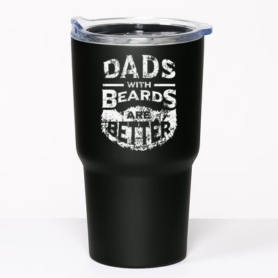 Dads With Beards Are Better Distressed Tumbler