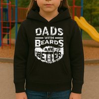 Dads With Beards Are Better Distressed Kids Hoodie