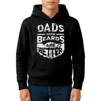 Dads With Beards Are Better Distressed Kids Hoodie