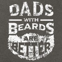 Dads With Beards Are Better Distressed Cotton Canvas Backpack
