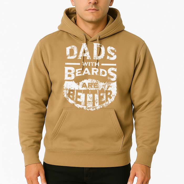 Dads With Beards Are Better Distressed Hoodie