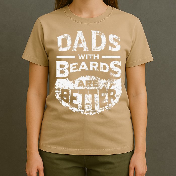 Dads With Beards Are Better Distressed T-Shirt