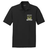 Dads With Beards Are Better Fathers Day Funny Dad PosiCharge RacerMesh Polo