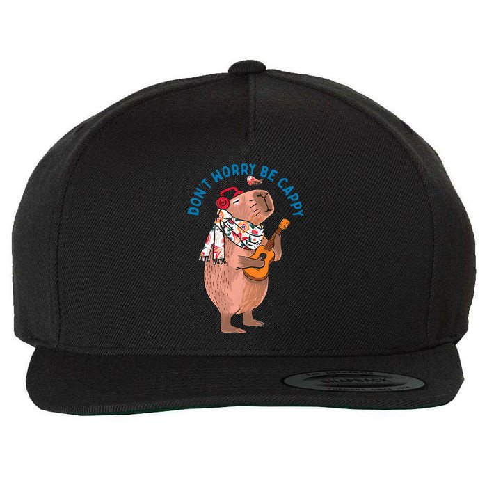 Don’T Worry Be Cappy Wool Snapback Cap