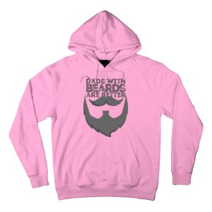 Dads With Beards Are Better Distressed Bearded Funny Gift Hoodie