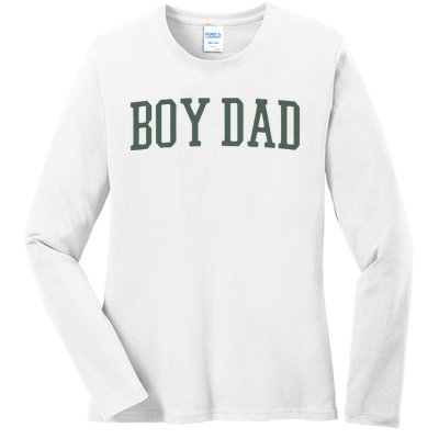 Derrick White Boy Dad Ladies Long Sleeve Shirt