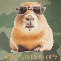 DonT Worry Be Capy Capybara Legacy Tie Dye Trucker Hat