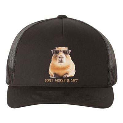 DonT Worry Be Capy Capybara Yupoong Adult 5-Panel Trucker Hat