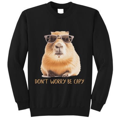 DonT Worry Be Capy Capybara Sweatshirt