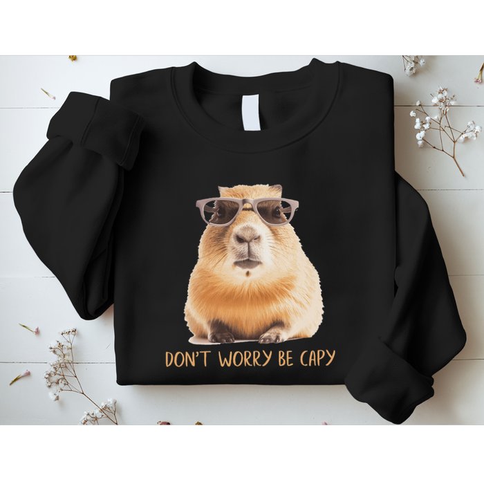 DonT Worry Be Capy Capybara Sweatshirt