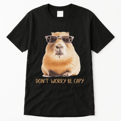 DonT Worry Be Capy Capybara Tall T-Shirt