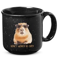 DonT Worry Be Capy Capybara 15oz Campfire Ceramic Mug