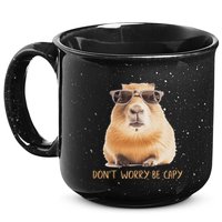 DonT Worry Be Capy Capybara 15oz Campfire Ceramic Mug