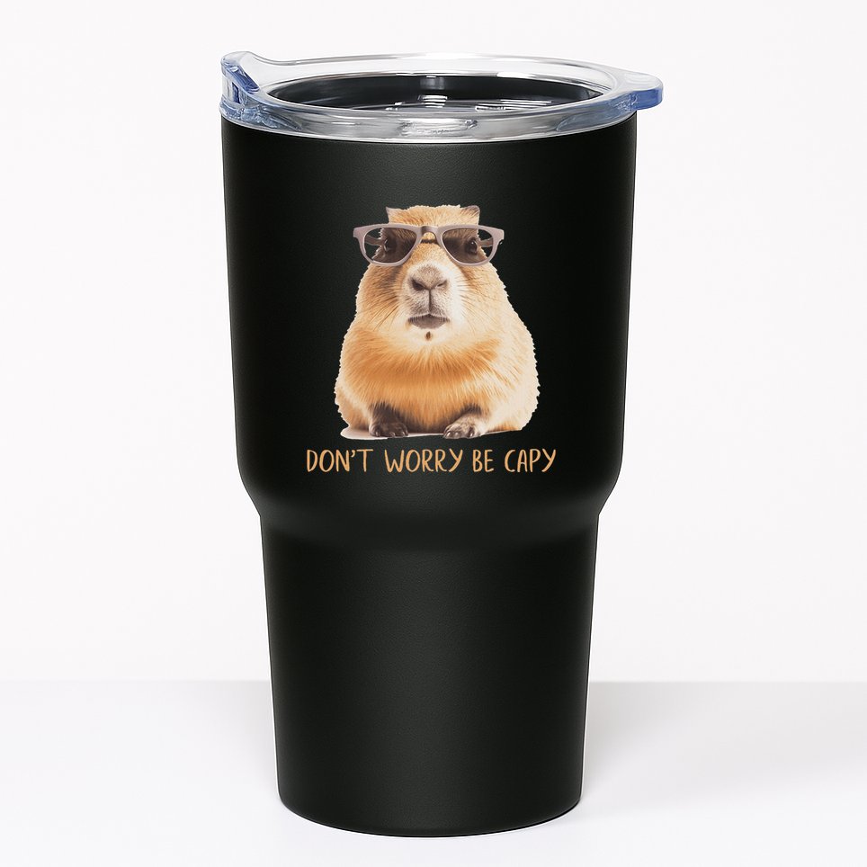 DonT Worry Be Capy Capybara Tumbler
