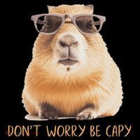 DonT Worry Be Capy Capybara Tank Top