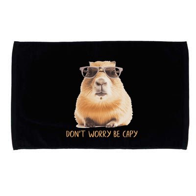 DonT Worry Be Capy Capybara Microfiber Hand Towel