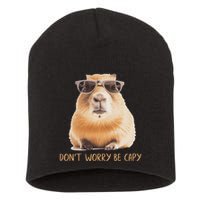DonT Worry Be Capy Capybara Short Acrylic Beanie