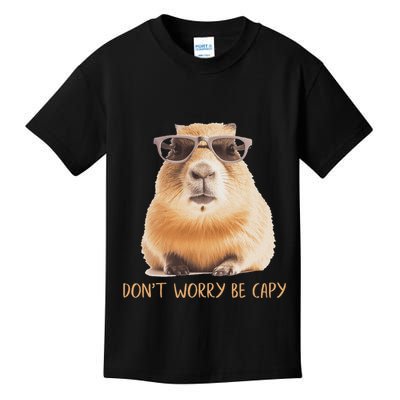DonT Worry Be Capy Capybara Kids T-Shirt