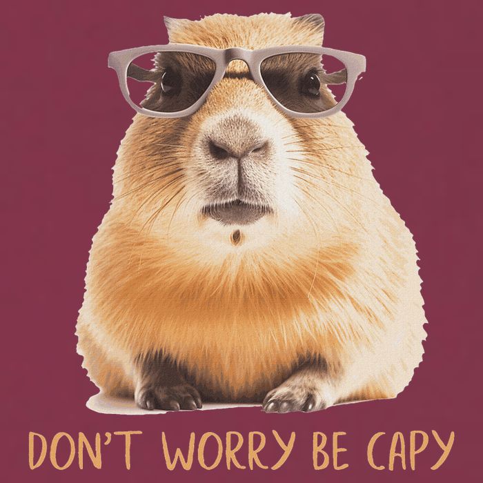 DonT Worry Be Capy Capybara 16oz Travel Tumbler