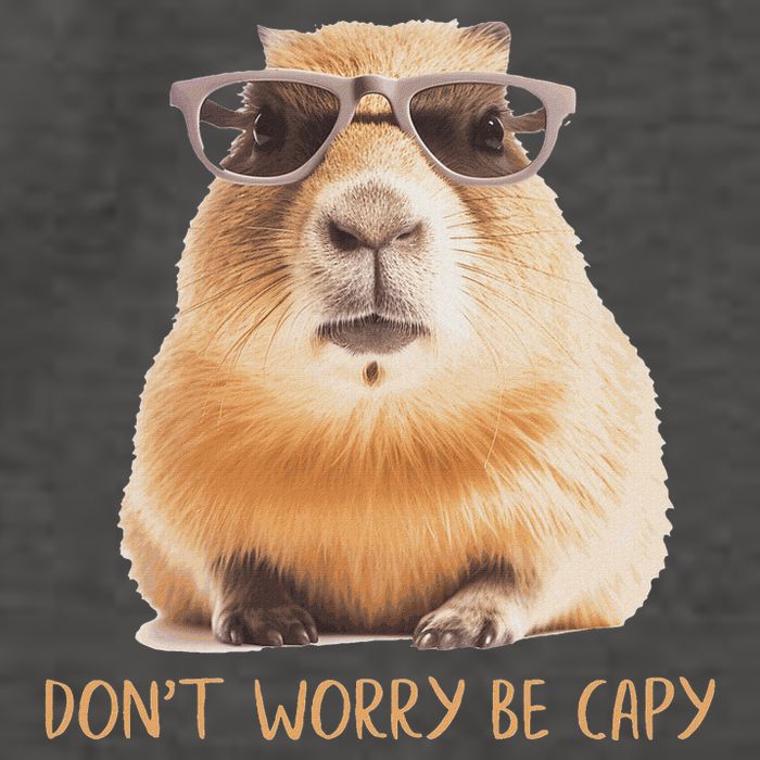 DonT Worry Be Capy Capybara Vector Backpack
