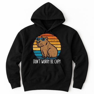 Dont Worry Be Capy Capybara Hoodie