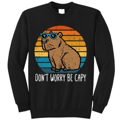 Dont Worry Be Capy Capybara Sweatshirt