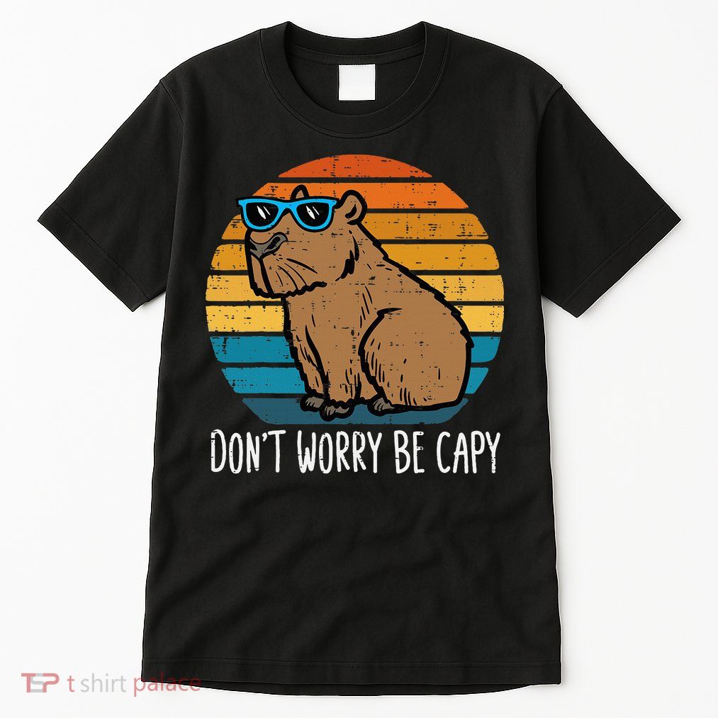 Dont Worry Be Capy Capybara Tall T-Shirt