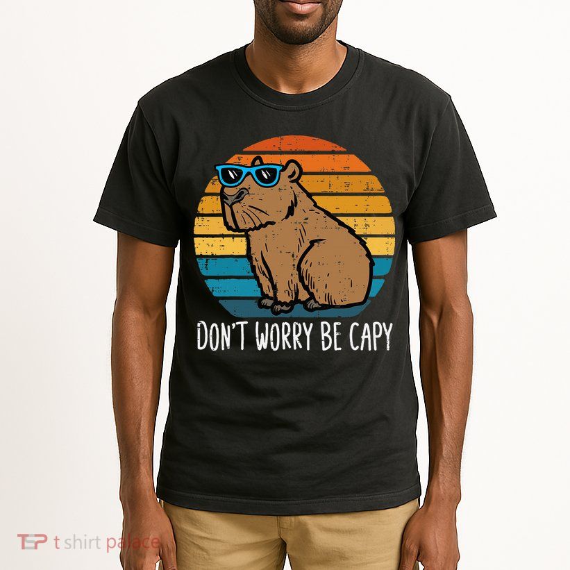 Dont Worry Be Capy Capybara Tall T-Shirt