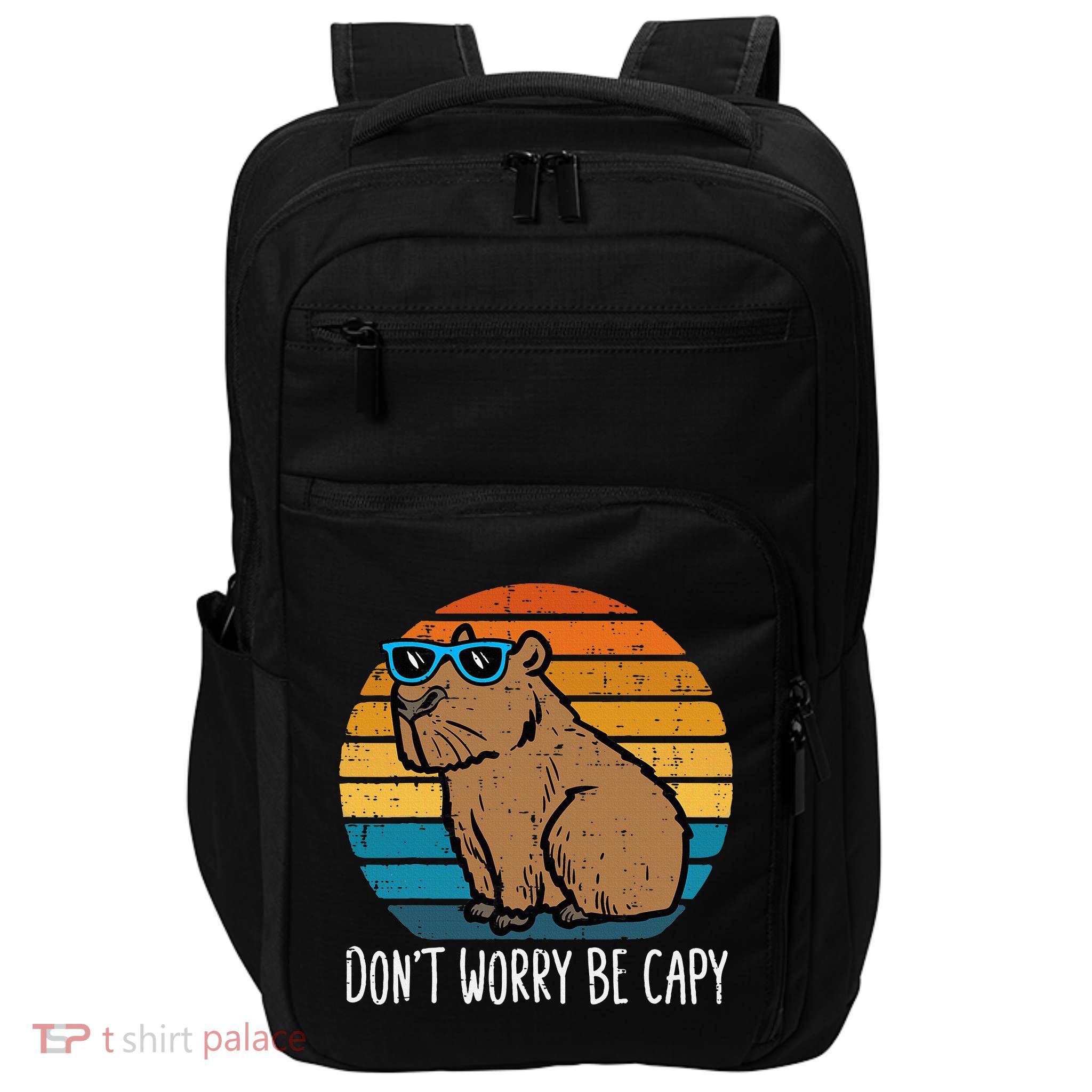 Dont Worry Be Capy Capybara Impact Tech Backpack