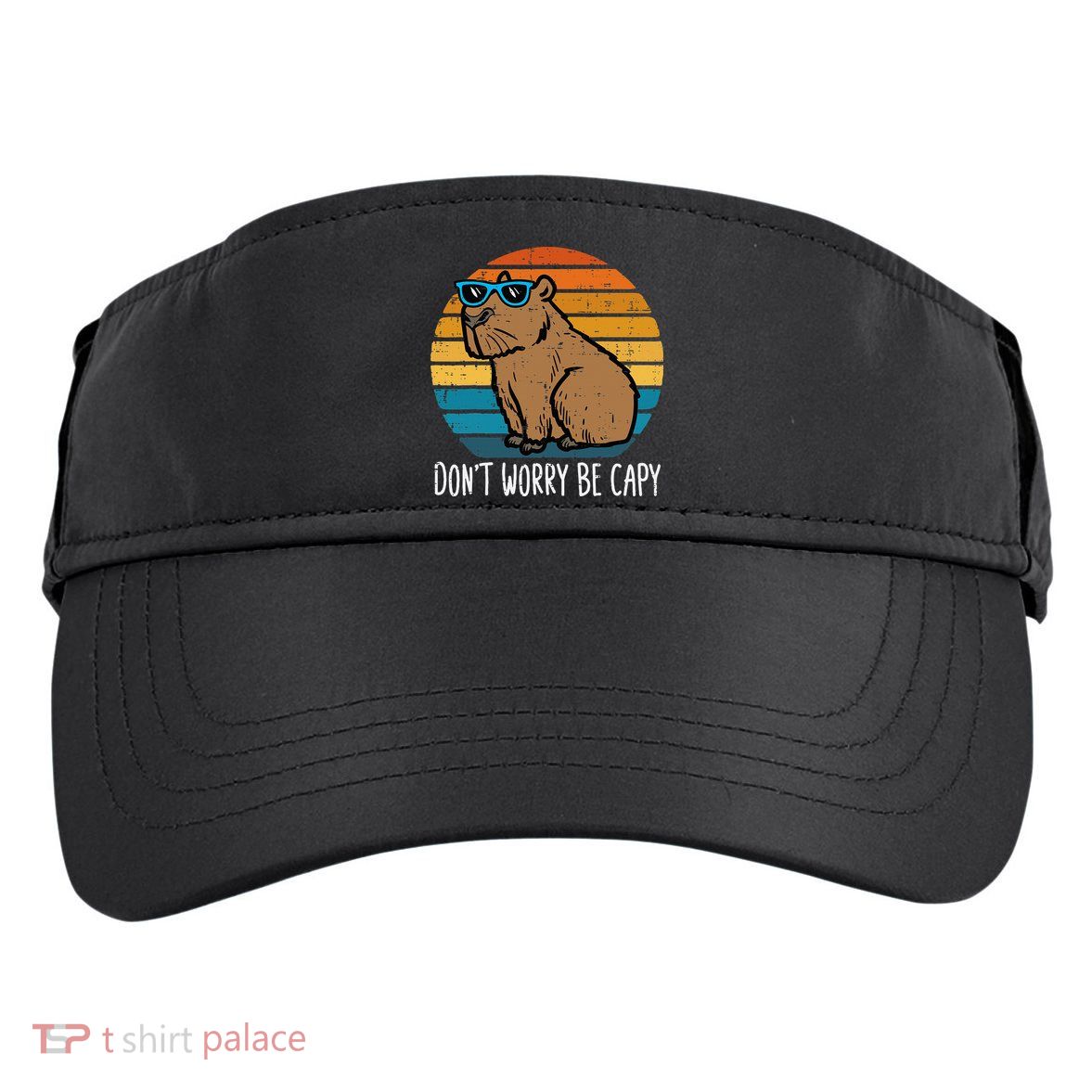 Dont Worry Be Capy Capybara Adult Drive Performance Visor