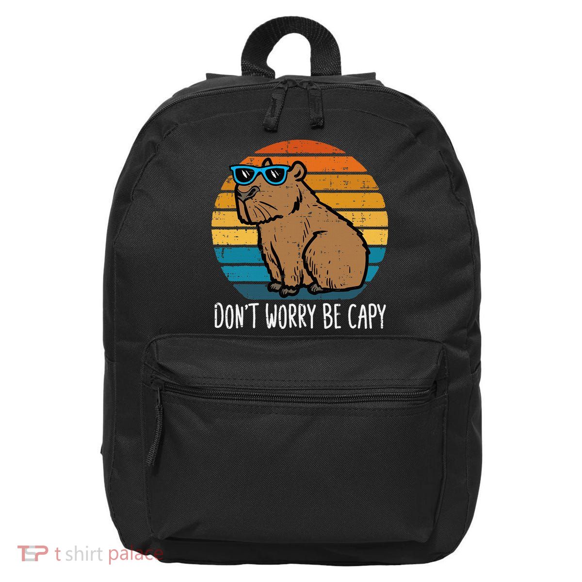 Dont Worry Be Capy Capybara 16 in Basic Backpack