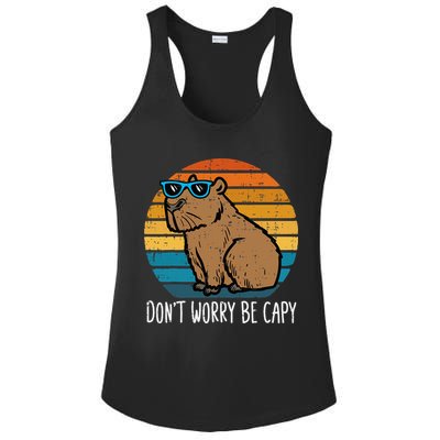 Dont Worry Be Capy Capybara Ladies PosiCharge Competitor Racerback Tank