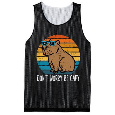 Dont Worry Be Capy Capybara Mesh Reversible Basketball Jersey Tank