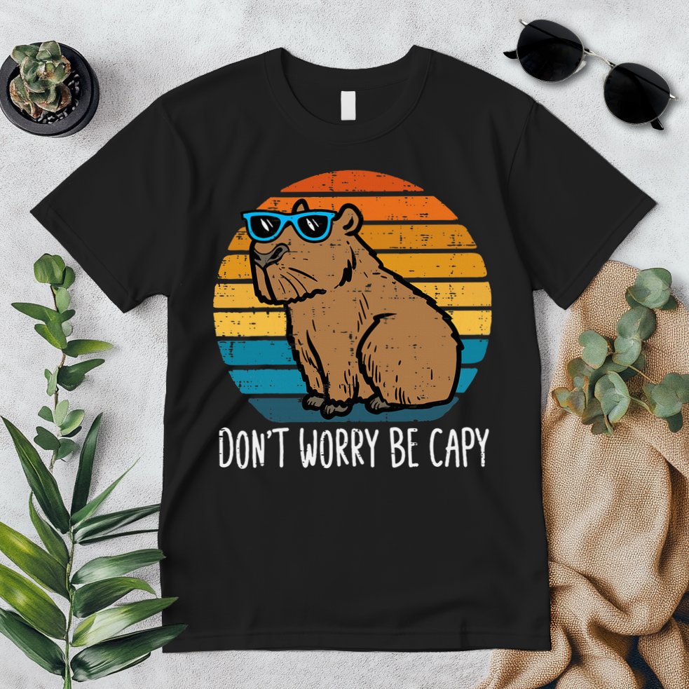 Dont Worry Be Capy Capybara Premium T-Shirt